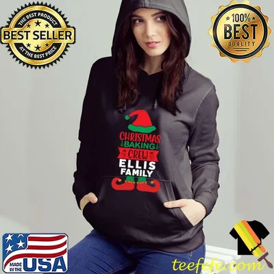 Ellis Family Christmas Baking Crew Matching Elf T-shirt