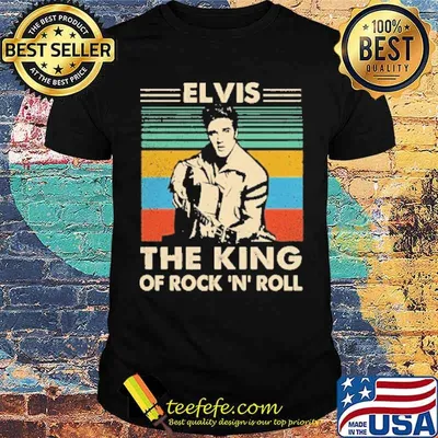 Elvis the king of rock n roll vintage shirt