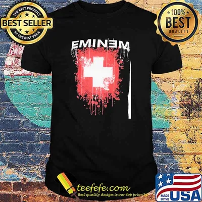 Eminem Plus White Red Shirt