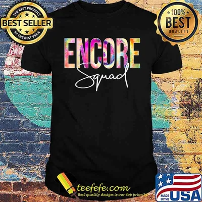 Encore Squad Tie Dye Back To School Vintage T-Shirt