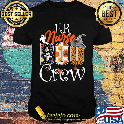 ER Nurse Boo Boo Crew Emergency Room Nurse Halloween Costume T-Shirt