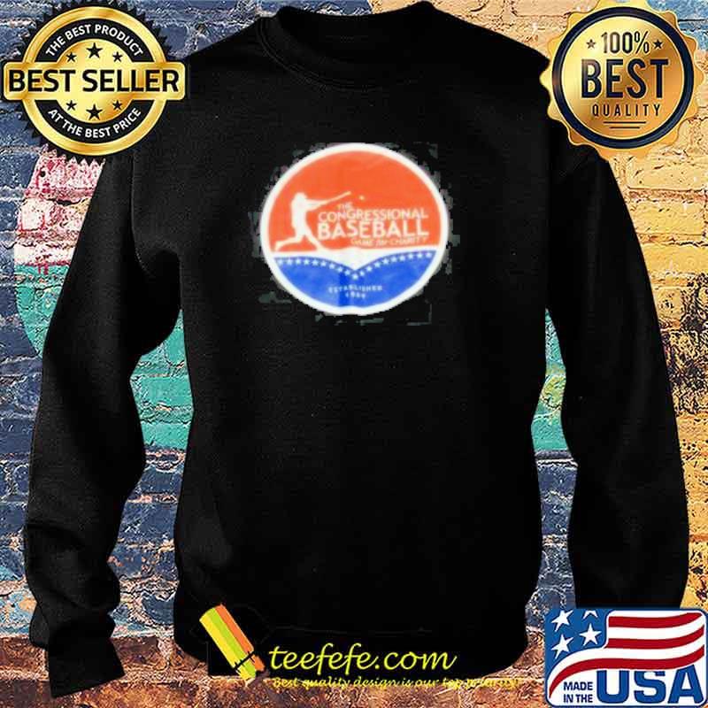ESPN Congressional Baseball Game For Charity Established 1909 Black Shirt Sweater ESPN Congressional Baseball Game For Charity Established 1909 Black Shirt Sweater
