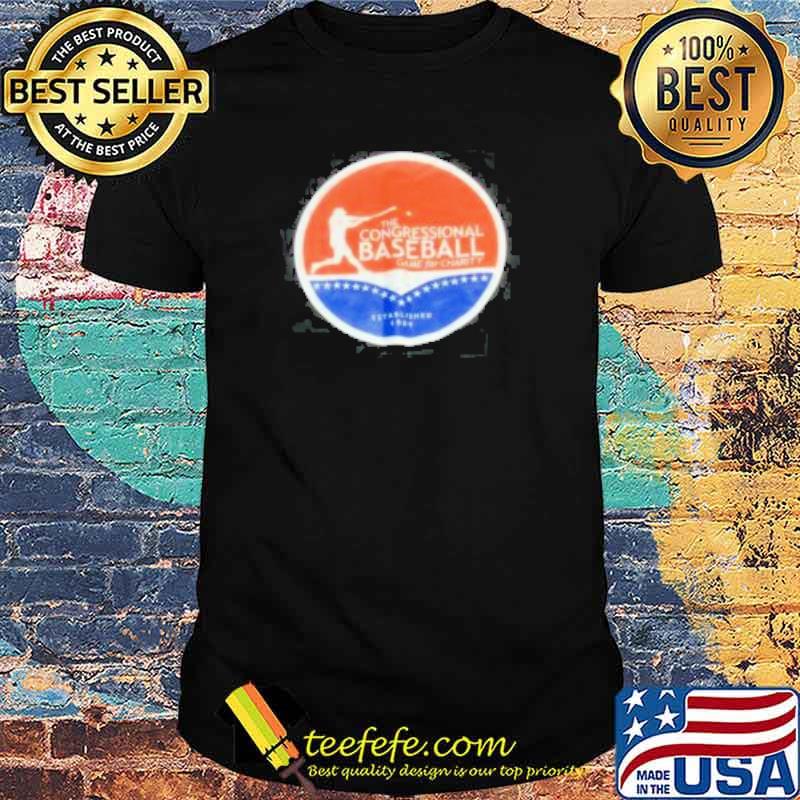 ESPN Congressional Baseball Game For Charity Established 1909 Black Shirt