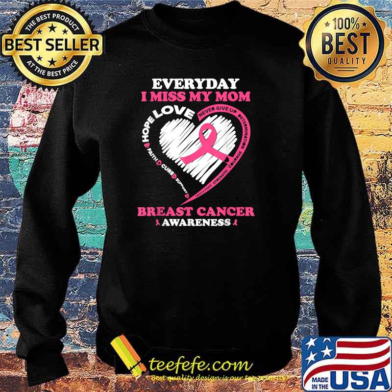 Everyday I Miss My Mom Cute Pink Breast Cancer Awareness T-Shirt Sweater Everyday I Miss My Mom Cute Pink Breast Cancer Awareness T-Shirt Sweater