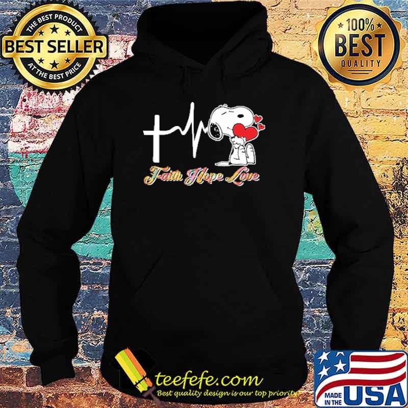Faith hope love heartbeat snoopy s Hoodie Faith hope love heartbeat snoopy s Hoodie