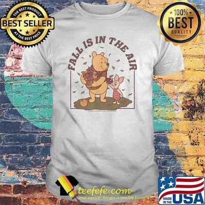 Fall Is In The Air Disney Winnie The Pooh Thanksgiving T-Shirt