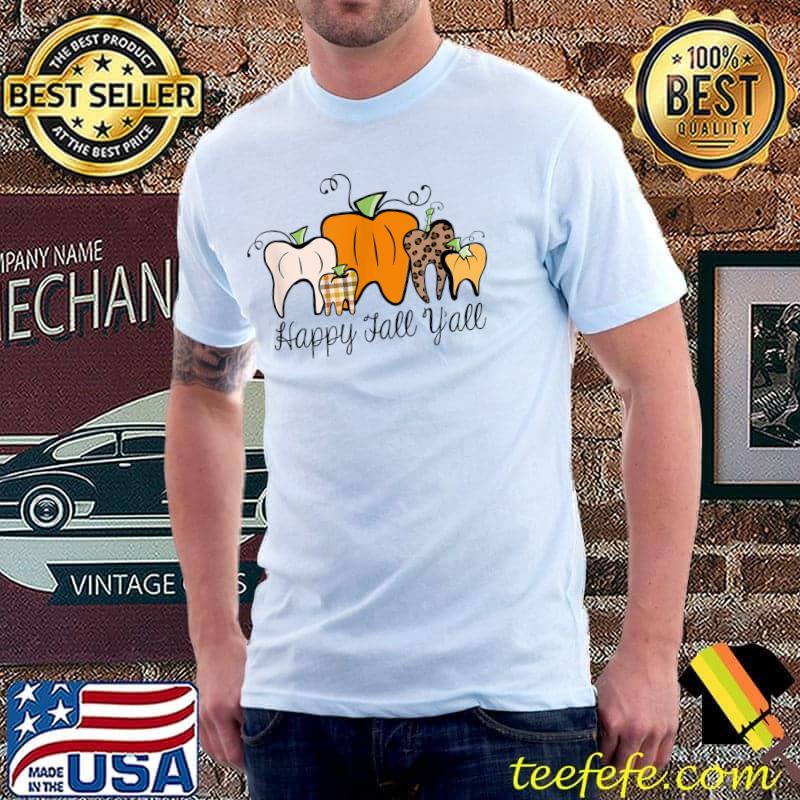 Fall Pumpkin tooth Dental Assistant Hygienist Staff Design T-Shirt