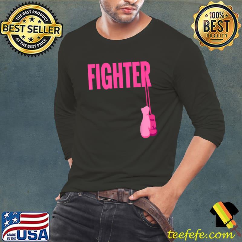 Fighter Pink Boxing Gloves T-Shirt Long Sleeve Tee Fighter Pink Boxing Gloves T-Shirt Long Sleeve Tee
