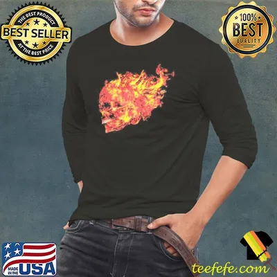 Flaming Skull Fire Shirt