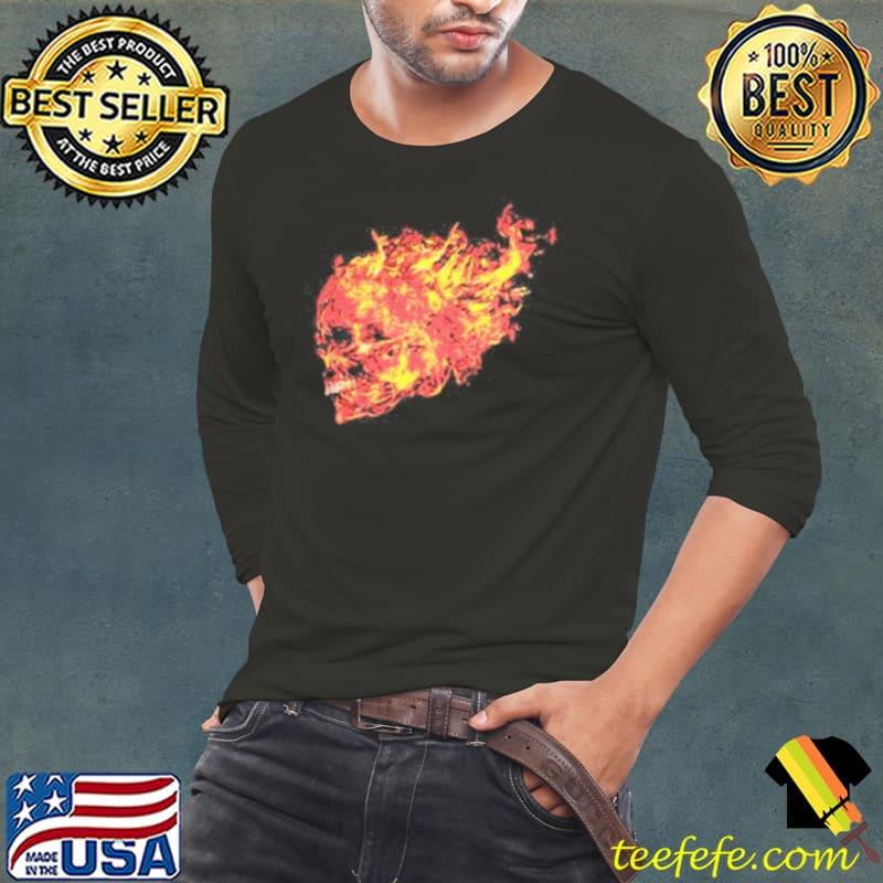Flaming Skull Fire Shirt