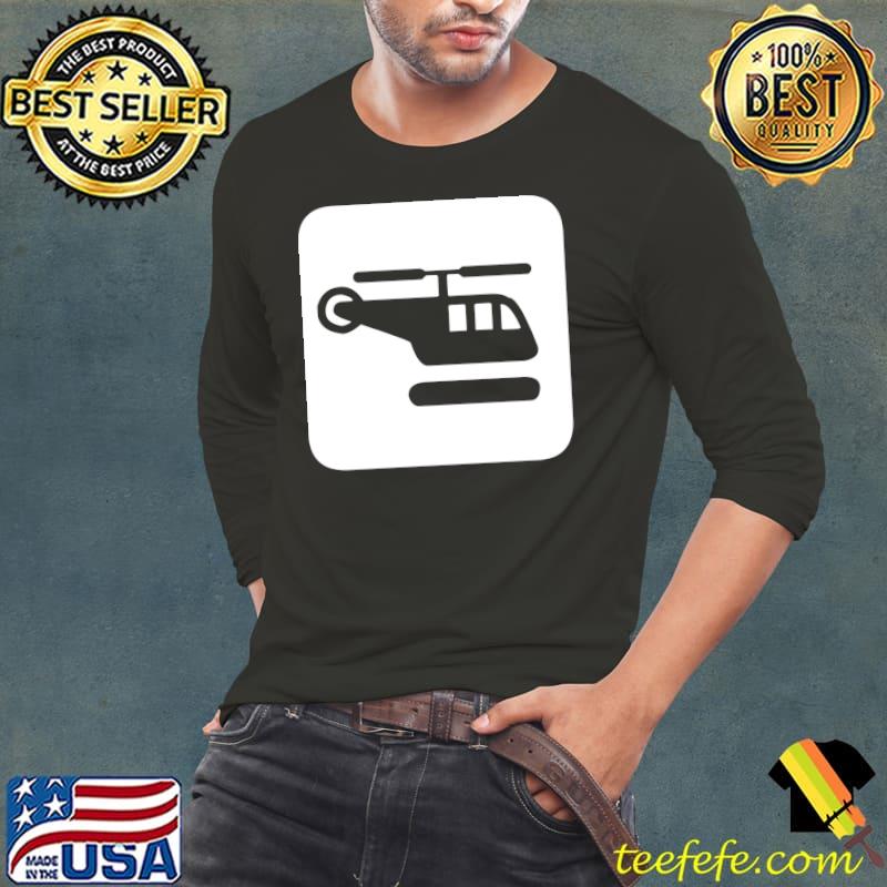 Floating Helicopter T-Shirt Long Sleeve Tee Floating Helicopter T-Shirt Long Sleeve Tee