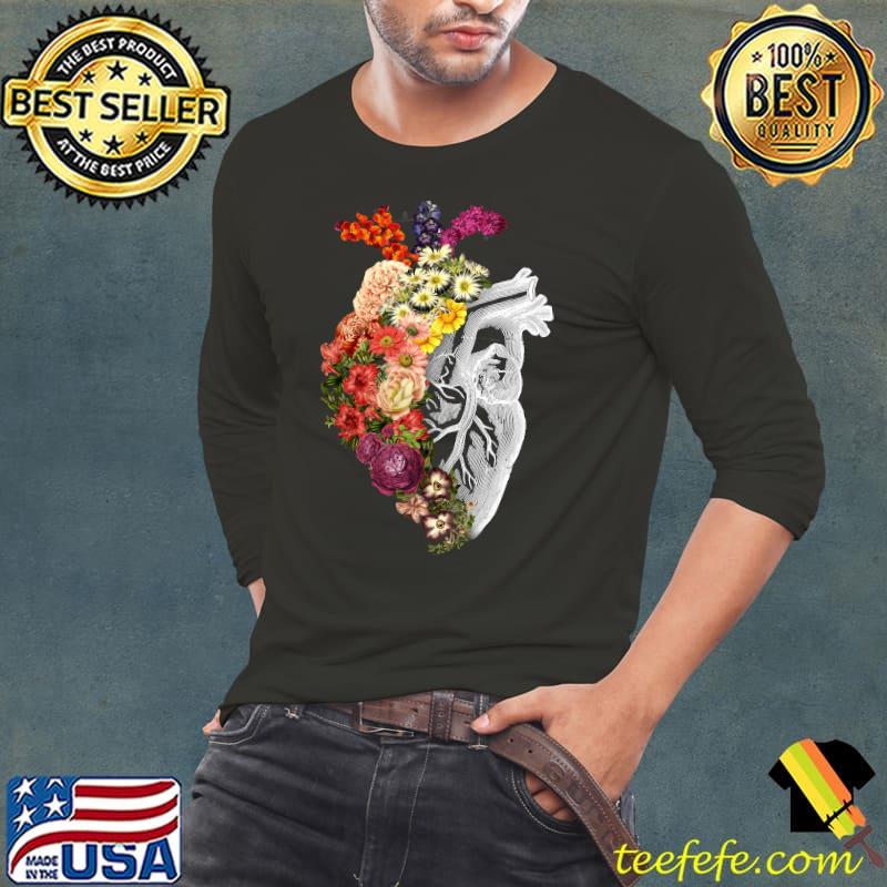 Flower Heart Spring Classic T-Shirt Long Sleeve Tee Flower Heart Spring Classic T-Shirt Long Sleeve Tee
