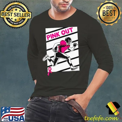 Football Player Breast Cancer Pink Out Shirt