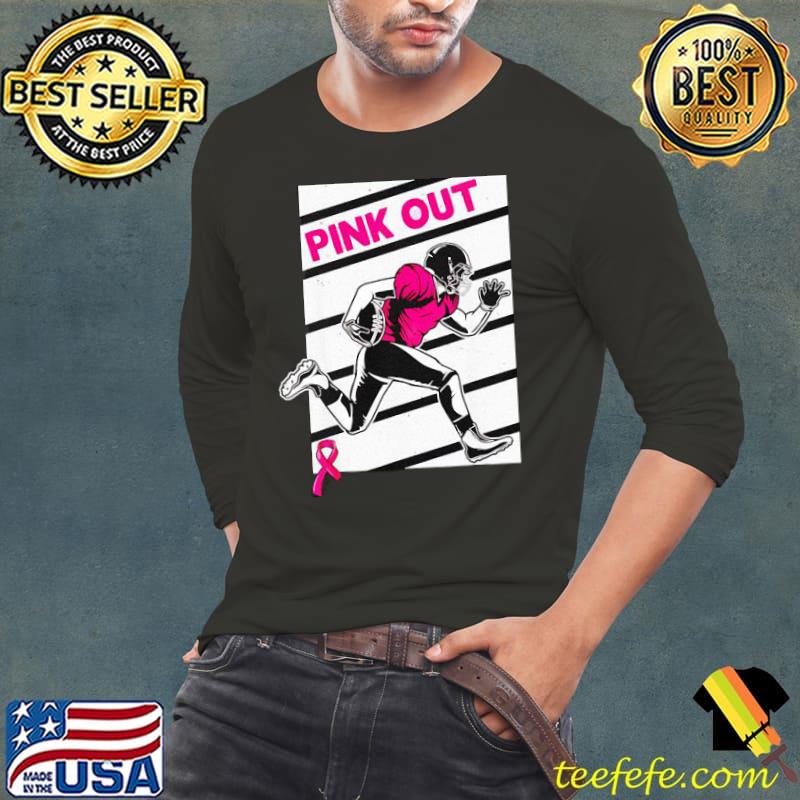 Football Player Breast Cancer Pink Out Shirt