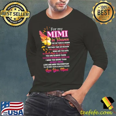 For My Mimi In Heaven Love You Mimi Shirt