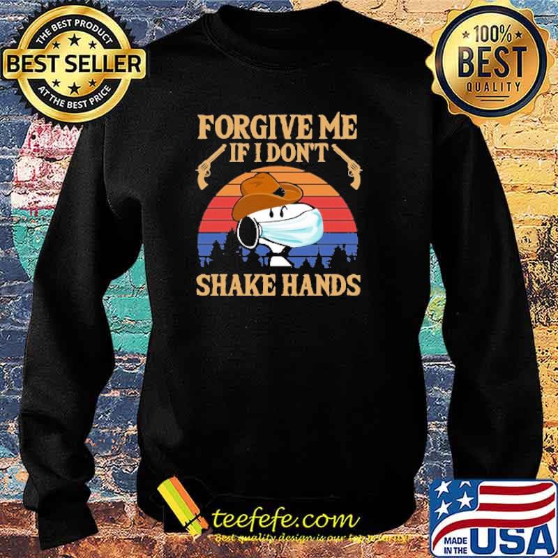 Forgive me if i dont shake hands snoopy mask vintage s Sweater Forgive me if i dont shake hands snoopy mask vintage s Sweater