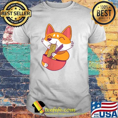 Fox is Noodles Sweet Cute Ramen Kawaii Japan Gifts Ramen T-Shirt
