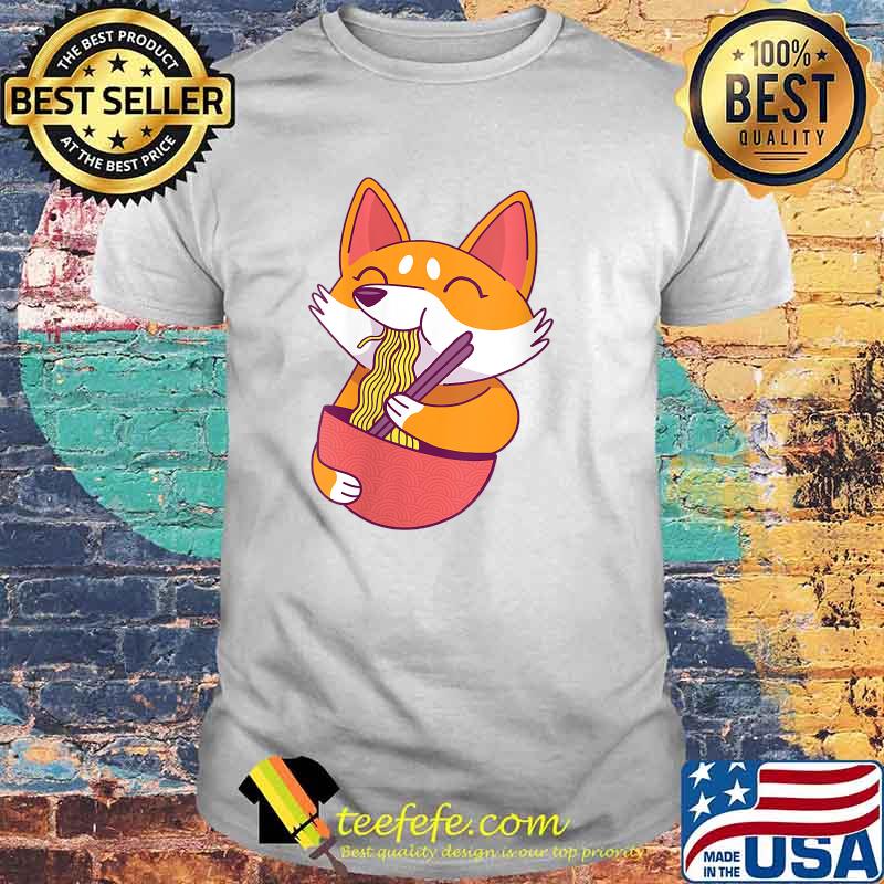 Fox is Noodles Sweet Cute Ramen Kawaii Japan Gifts Ramen T-Shirt
