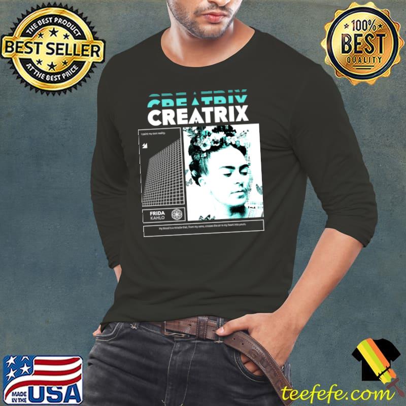Frida Kahlo creatrix T-Shirt Long Sleeve Tee Frida Kahlo creatrix T-Shirt Long Sleeve Tee