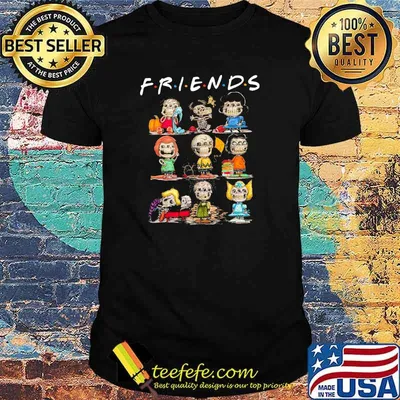 Friends skulls horror halloween shirt