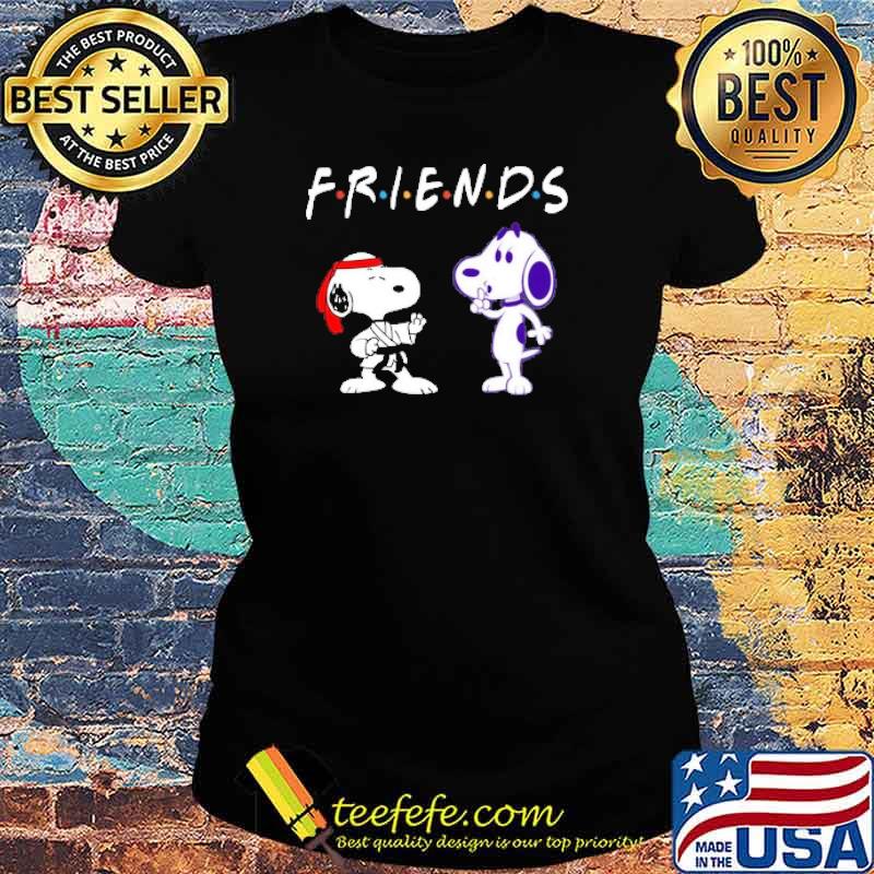 Friends snoopy karate s Ladies tee Friends snoopy karate s Ladies tee