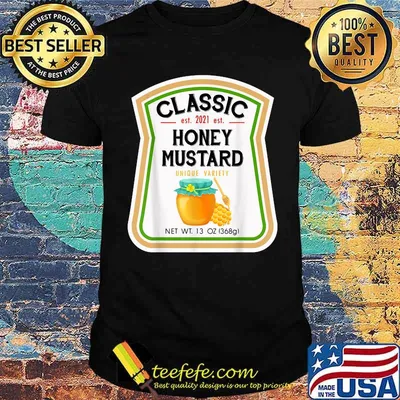 Fun Honey Mustard Costume Condiments Couples Group Halloween T-Shirt