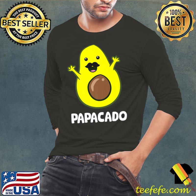 Funny Avocado Dad Vegan Guacamole Avocado Papacado Premium T-Shirt Long Sleeve Tee Funny Avocado Dad Vegan Guacamole Avocado Papacado Premium T-Shirt Long Sleeve Tee