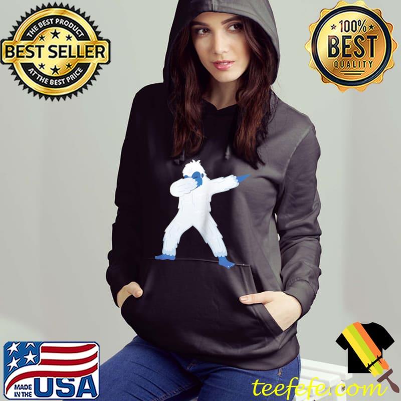 Funny Dabbing Yeti Design Raglan Baseball T-shirt Funny Dabbing Yeti Design Raglan Baseball T-shirt