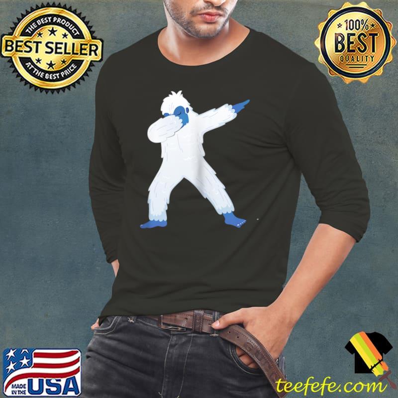 Funny Dabbing Yeti Design Raglan Baseball T-s Long Sleeve Tee Funny Dabbing Yeti Design Raglan Baseball T-s Long Sleeve Tee
