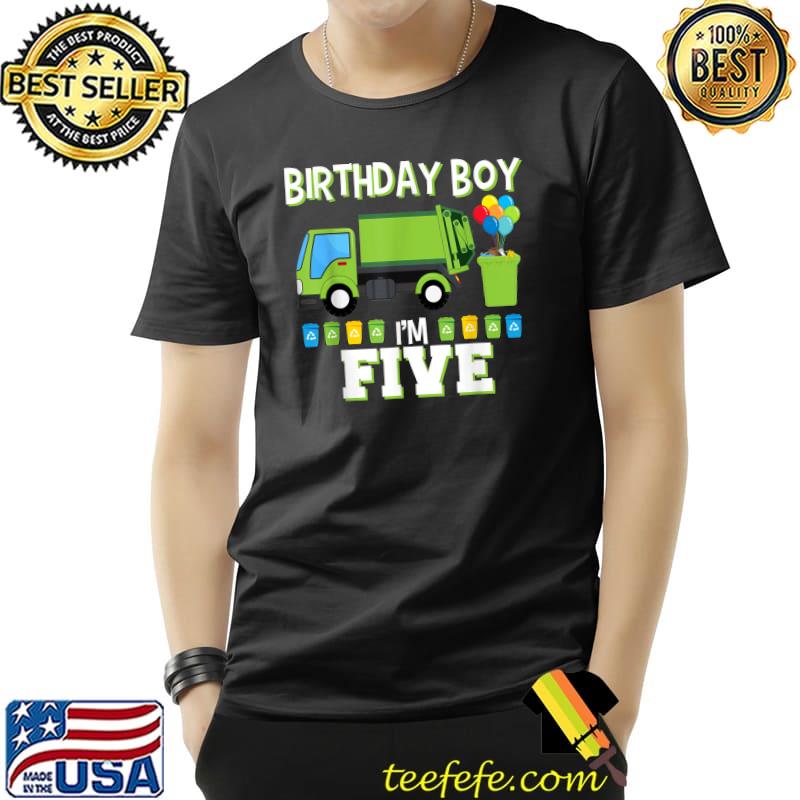 Funny garbage Truck 5th Birthday Boy 5 Year Old Bday Kids Toddler T-Shirt Unisex Funny garbage Truck 5th Birthday Boy 5 Year Old Bday Kids Toddler T-Shirt Unisex