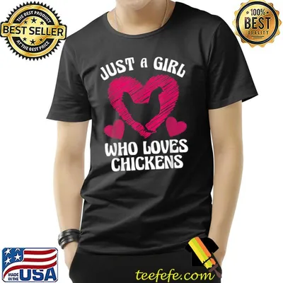 Funny Girl Chicken Design For Kids Women Mom Chicken Lover T-Shirt