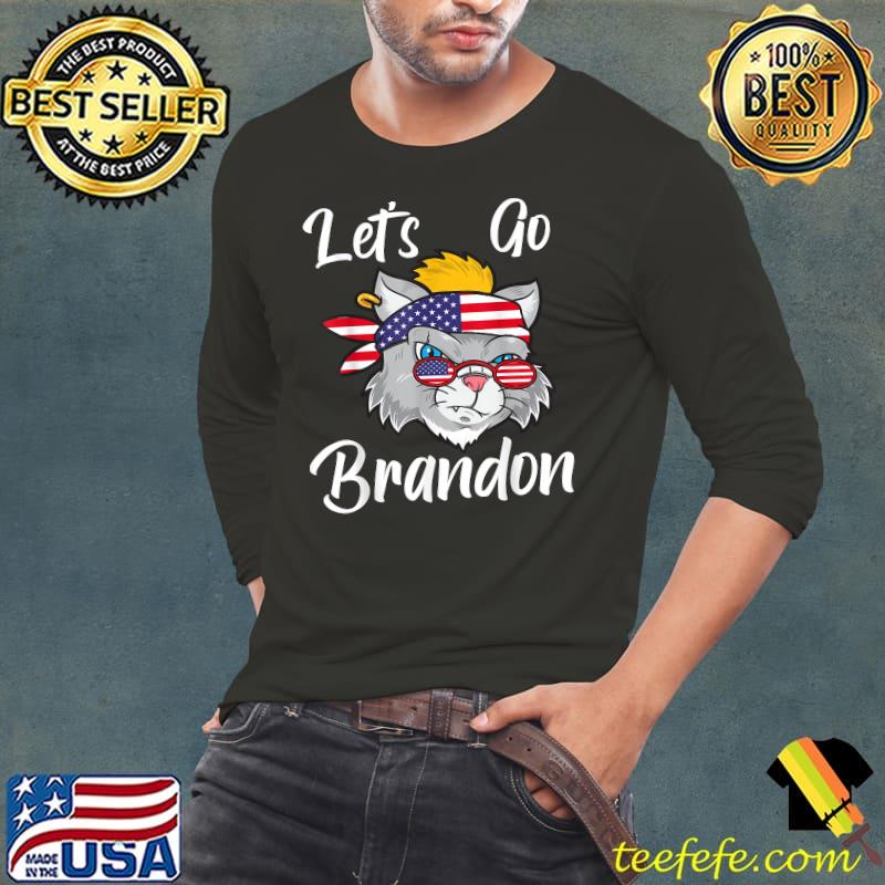 Funny Let's Go Brandon Pro-Trump Cat for Men And Women T-Shirt