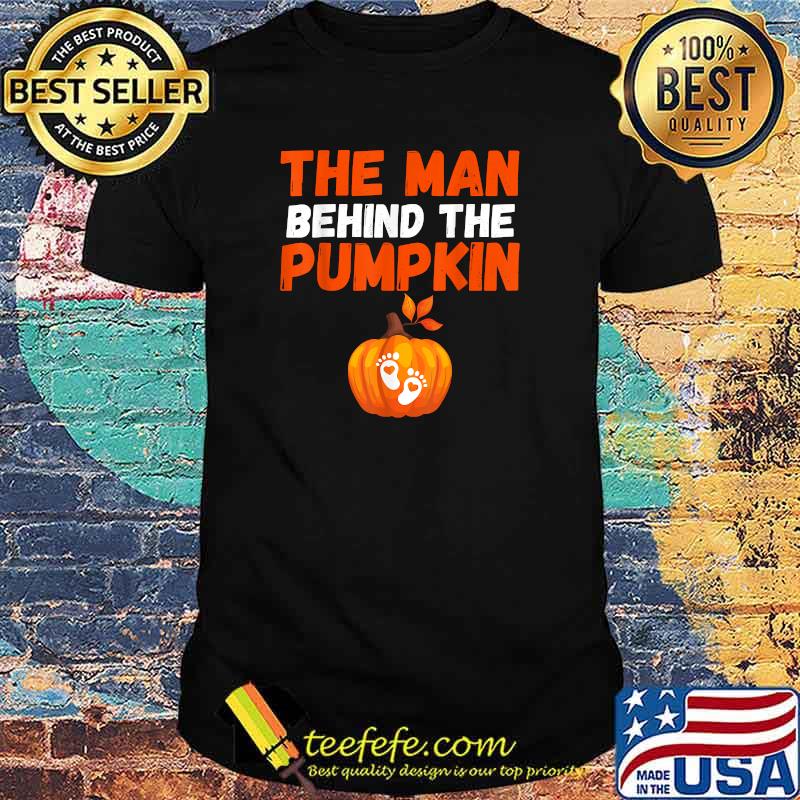 Funny Man Behind the Pumpkin Halloween Pregnancy Tee for Men T-Shirt Funny Man Behind the Pumpkin Halloween Pregnancy Tee for Men T-Shirt