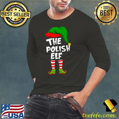 Funny Matching Family Christmas The Polish Elf T-Shirt