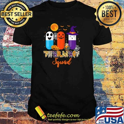 Funny Pills Pharmacy Pharmacist Squad Halloween Costume T-Shirt