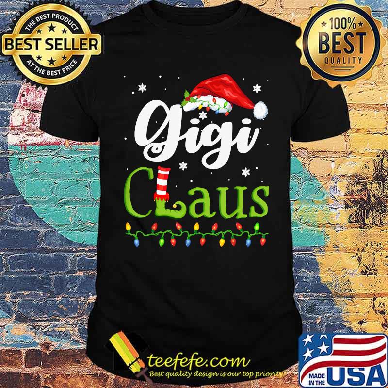 Funny Santa Gigi Claus Christmas Matching Family T-Shirt