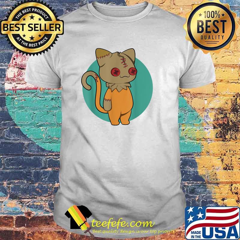 Funny Scary Halloween Black Cat Costume Vodoo T-Shirt