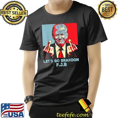 Funny Vintage Trump Anti-Biden Lets Go Bran.don Republican T-Shirt