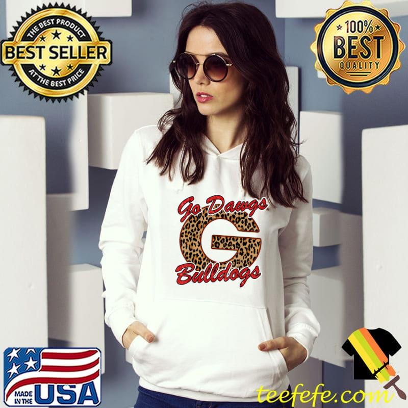 Georgia Football Fans Sports Lovers Go Dawgs SIC-EM Bleached T-Shirt