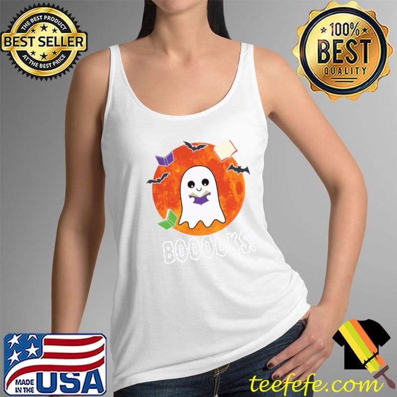 Ghost Book Boo Reading Booooks Halloween Library Teachers T-Shirt Tank Top Ghost Book Boo Reading Booooks Halloween Library Teachers T-Shirt Tank Top