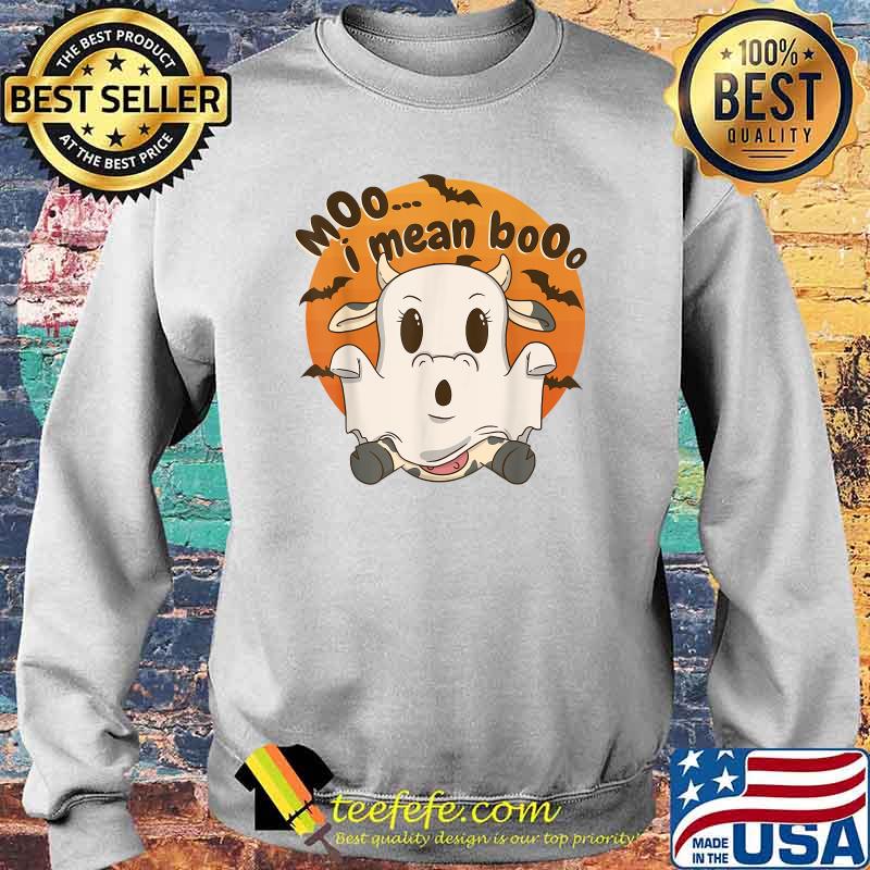 Ghost Cow Moo I Mean Boo Moon Halloween Pumpkin T-Shirt Sweater Ghost Cow Moo I Mean Boo Moon Halloween Pumpkin T-Shirt Sweater
