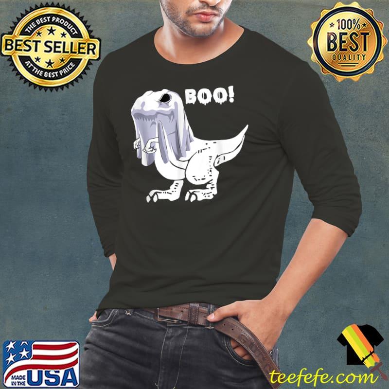 Ghost Dinosaur T rex Boo Halloween T-Shirt Long Sleeve Tee Ghost Dinosaur T rex Boo Halloween T-Shirt Long Sleeve Tee