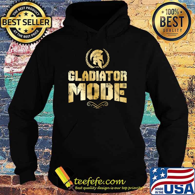 Gladiator Mode Spartan Mythology Workout Warrior Gold Greek T-s Hoodie Gladiator Mode Spartan Mythology Workout Warrior Gold Greek T-s Hoodie