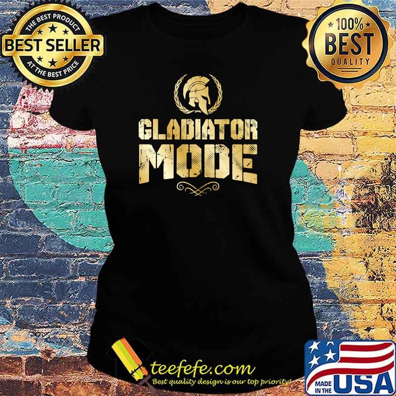 Gladiator Mode Spartan Mythology Workout Warrior Gold Greek T-s Ladies tee Gladiator Mode Spartan Mythology Workout Warrior Gold Greek T-s Ladies tee