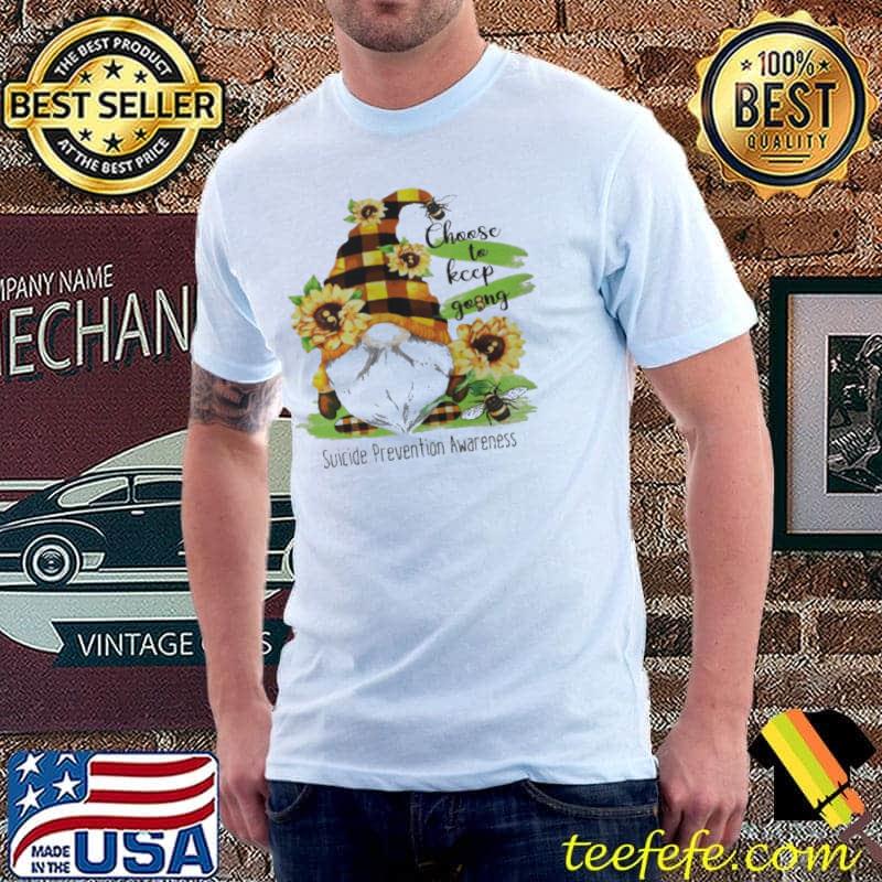 Gnome Yellow Choose To Keep Going Suicide Prevention Awareness Shirt Gnome Yellow Choose To Keep Going Suicide Prevention Awareness Shirt