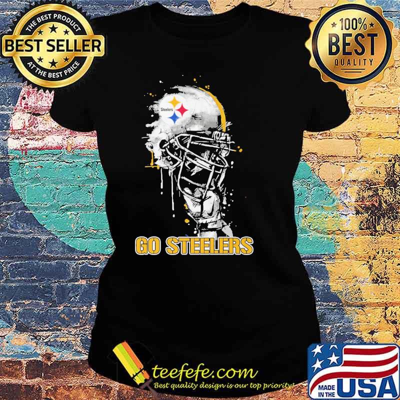 Go steelers helmet football s Ladies tee Go steelers helmet football s Ladies tee