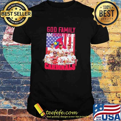 God Family Country Cardinal America Flag Shirt