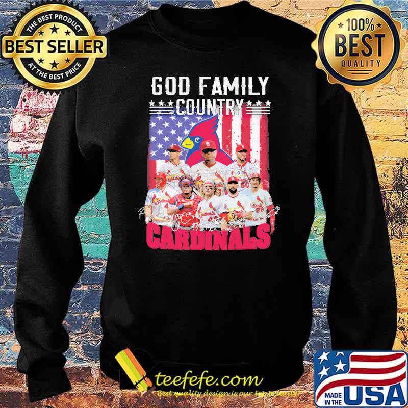 God Family Country Cardinals America Flag Signature Shirt Sweater God Family Country Cardinals America Flag Signature Shirt Sweater