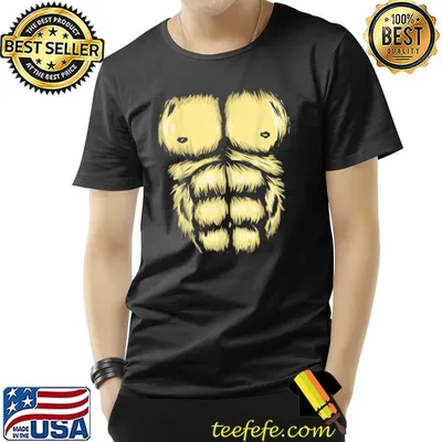 Gorilla Costume Kids Gorilla Chest Monkey Halloween Costume T-Shirt