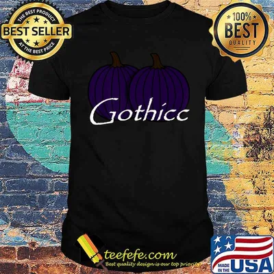 Gothic dark Pumpkin boobs Gothicc Goth Thicc funny gift Premium T-Shirt